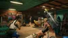 A group of people in a store, possibly a surf shop, are engaged in combat with weapons. Produktbild-Vorschau