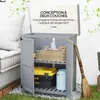 Outsunny Armoire de jardin en bois abri de jardin avec 2 Voir les images du produit 6