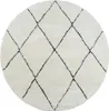 Shaggy Teppich Hochflor Wohnzimmerteppich Rauten Design Produktbild-Vorschau 2