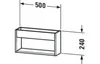 Wandregal KETHO 135x500x240mm weiß hochglanz weiß hochglanz Produktbild-Vorschau 2
