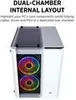 CORSAIR Geh Micro ATX Crystal 280X RGB White (Tempered Gla Produktbild-Vorschau 17