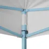 vidaXL Partyzelte 13 pcs Weiß mit bluem Rahmen Oxford-Stoff Produktbild-Vorschau 3
