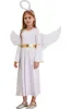 A young girl wearing an angel costume, including a white dress, wings, and a halo. Náhľad obrázku produktu