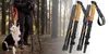 A person and a dog are hiking in a forest, with trekking poles in the foreground. Náhled obrázku produktu