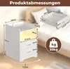 Jayseuw noční stolek rozkládací s LED osvětlením, noční Náhled obrázku produktu 2