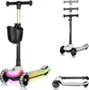 A collage of images showing a children's scooter from different angles and in different configurations. Anteprima dell’immagine prodotto