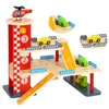 Tooky Toy Holz-Parkhaus TL698, 22-tlg, 3 Etagen, Produktbild-Vorschau 3