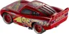 A close-up, rear-angled view of a red toy car, Lightning McQueen from Disney Pixar's Cars, against a white background. Produktbild-Vorschau