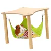 Meerschweinchen Hängematte mit Echtholz-Gestell,28x28x24cm Produktbild-Vorschau 1