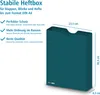 itenga Heftbox DIN A4 Hochformat aus PP Kunststoff PETROL Produktbild-Vorschau 2