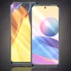 Two smartphones are displayed side-by-side against a dark, gradient background, with their screens showing abstract, colorful wallpapers. The phones are angled slightly, showing their front displays and thin bezels. Produktbild-Vorschau