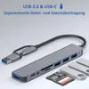 Rolio USB C Hub, 4x USB-A, 2x SD/TF Kartenleser, 1x USB-C, Produktbild-Vorschau 5
