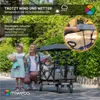 Miweba Bollerwagen MB-20 faltbar | Transportwagen mit Dach Produktbild-Vorschau 9