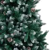 vidaXL Künstlicher Weihnachtsbaum mit Zapfen und Schnee 210 Produktbild-Vorschau 2
