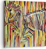 Bild auf Leinwand - Leinwandbild - Zebra Abstraktion - Produktbild-Vorschau 1