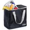 A black cooler bag filled with food and drinks. Anteprima dell’immagine prodotto