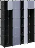 vidaXL Armoire modulaire avec 14 compartiments noir/blanc Voir les images du produit 3