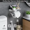 Toilettenpapierhalter Ohne Bohren,Selbstklebend Produktbild-Vorschau 4