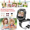 A collage of images showcasing a children's smartwatch, its features, and children using it. Produktbild-Vorschau