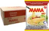 A collage showing a cardboard box of instant noodles on the left and a single packet of instant noodles on the right. Produktbild-Vorschau