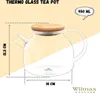 Wilmax Teekanne 950 ml mit Federfilter und Bambusdeckel Produktbild-Vorschau 4