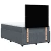Boxspringbett mit Matratze Dunkelgrau 120x200 cm Samt Produktbild-Vorschau 8