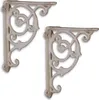 Two white decorative shelf brackets are shown against a white background. Náhľad obrázku produktu