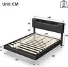 Čalúnená posteľ Fortuna Lai 140x200 cm s USB, hydraulická Náhľad obrázku produktu 4