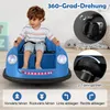 A young child is sitting in a blue electric bumper car, with diagrams illustrating its features. Anteprima dell’immagine prodotto
