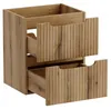Badezimmer Waschbeckenunterschrank mit 50 cm Breite, Eiche Produktbild-Vorschau 5