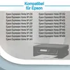 A list of compatible Epson printer models with an image of an Epson printer. Produktbild-Vorschau