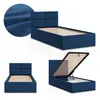 Einzelbett 90x200 Polsterbett BORGO mit Bettkasten, Produktbild-Vorschau 1