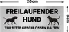 Hinweisschild Freilaufender Hund Tor bitte geschlossen Produktbild-Vorschau 5