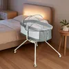 Berceau à 4 roues pour bébés jusqu'à 9 kg, couleur grise Voir les images du produit 4