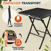 CASARIA® Gartentisch Wetterfest Klappbar 65x65cm Produktbild-Vorschau 2