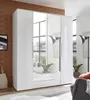 Kleiderschrank - Weiß Hochglanz - 160 x 208 cm - mit Produktbild-Vorschau 2