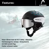 Head Radar Visor Helm Schwarz M-L / Silver-Red/CAT2 Schwarz Produktbild-Vorschau 4