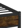 Metallbett ohne Matratze Räuchereiche 183x213 cm Produktbild-Vorschau 7