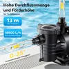 Wiltec Poolpumpe 18600 l/h 750 W für 74-110m³ Pools, Produktbild-Vorschau 5