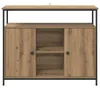 vidaXL Kredens dębowy Artisan 100 x 35 x 80 cm materiał Podgląd zdjęcia produktu 6