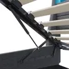 INONEFT : Lit capitonné 140x200 cm avec LED et ports USB, Voir les images du produit 10