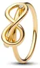 PANDORA Ring Größe 58, Unendlichkeitsknoten-Design, Gold, Produktbild-Vorschau 3