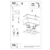 Plafon MONO 2 biały 2xGU10 10W stal 11x14x24cm Sollux Podgląd zdjęcia produktu 5