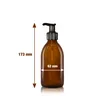 Oputec 4 x 250 ml Seifenspender aus Glas – Shampoo-Flaschen Produktbild-Vorschau 4
