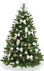 A decorated artificial Christmas tree against a white background. Produktbild-Vorschau