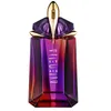 A perfume bottle with a gradient of purple and red, topped with a gold cap. Náhled obrázku produktu