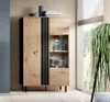 Bettso Vitrinenschrank Vitrine Glas Glasvitrine Kommode mit Produktbild-Vorschau 3