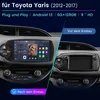 9''6+128G GPS navi Für Toyota Yaris 2011-2018 8kern 4GSIM Produktbild-Vorschau 2