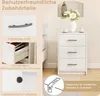 Comodino COSTWAY con 3 cassetti, comodino per letto a Anteprima dell’immagine prodotto 5