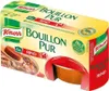 A product box for Knorr Bouillon Pur Rind. Produktbild-Vorschau